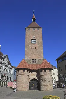 Bavaria Landmark Drucke: In the historic centre of Nuremberg