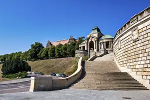 Polish Historic Landmarks Drucke: Historic promenade on the Oder river