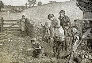 Female Likeness Depiction Drucke: Historical drawing from England
