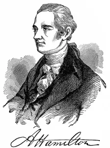 Alexander Hamilton Portrait Drucke: Historical drawing from the U.S