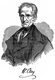 Henry Clay Portrait Drucke: Historical drawing from the U.S