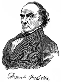 Daniel Webster Portrait Drucke: Historical drawing from the U.S