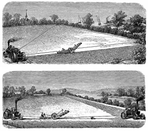 Historical Farm Equipment Drucke: Historical graphic representation
