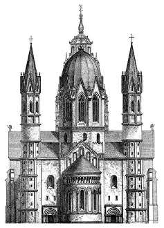 Historic Christian Buildings Drucke: Historical graphic representation
