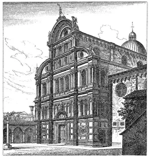 Historic European Structures Drucke: Historical graphic representation