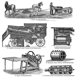 Historical Farm Equipment Drucke: Historical graphic representation