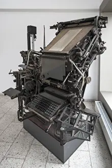 Bavaria Museum Drucke: Historical Linotype machine in a former typesetter's workshop
