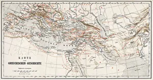 Ancient Greece Map Drucke: Historical map of ancient Greece