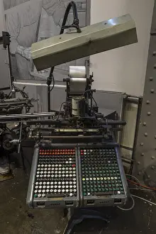 Southern Germany Museum Visit Drucke: Historical Monotype typesetting machine