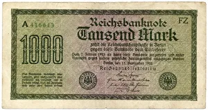German Federal Republic Currency Drucke: Historical note, Reichsbanknote