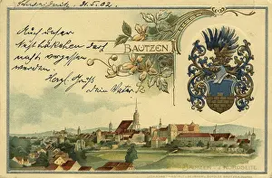 Saxony Europe Drucke: Historical postcard around 1900