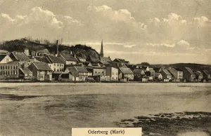 Authentic Historical Image Drucke: Historical view of the town of Oderberg in Mark Brandenburg