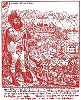 Historic Figure Germany Drucke: Histrical flyer, Andreas Hofer