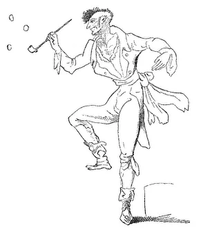 European Painting Styles Drucke: Hoffmann's drawing of the insane Kreisler