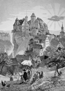 Medieval Castle Germany Drucke: Hohnstein Castle, Hohnstein Castle