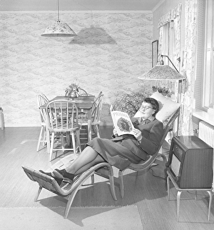 Retro Style Interior Design Drucke: Home decor in the past
