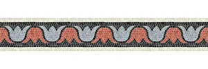 Mosaic Border Tiles Drucke: Horizontal border mosaic tiles, vector pattern