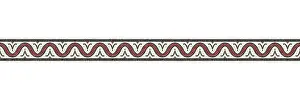 Decorative Ceramic Tiles Drucke: Horizontal border mosaic tiles, vector pattern
