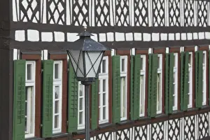 Historic Building Facade Drucke: House facade with row of windows