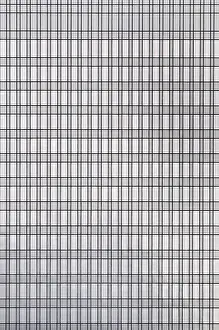 Glass Facade Design Drucke: House front with windows on a skyscraper