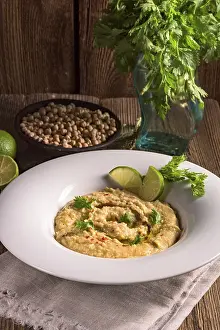 Vegan Diet Nutrition Drucke: Hummus