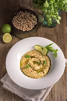 Vegetarian Meal Drucke: Hummus