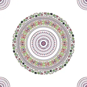 Seamless Floral Design Drucke: Hungarian decorative seamless pattern design