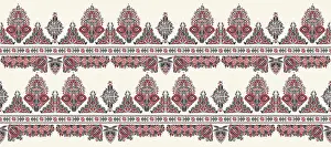 Colorful Spring Florals Drucke: Hungarian seamless vector pattern