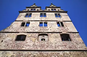Benedictine Abbey Exterior View Drucke: Hunting lodge, facade, former monastery complex of St