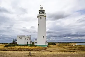 Hurst Castle UK Drucke: Hurst Point Lighthouse and Hurst Castle