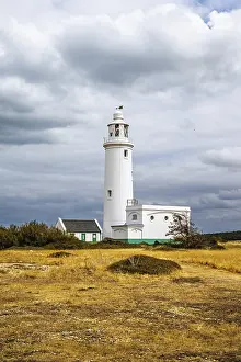 Hurst Castle UK Drucke: Hurst Point Lighthouse and Hurst Castle