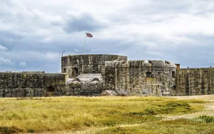 Hurst Castle UK Drucke: Hurst Point Lighthouse and Hurst Castle