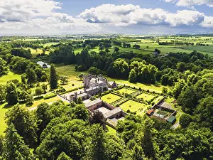 British Countryside Aerial Shots Drucke: Hutton in the Forest from a drone