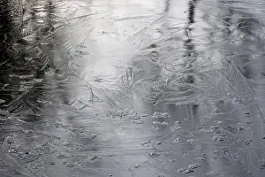 Central European Winter Drucke: Ice, Winter, Germany