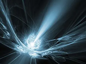 Empty Uninhabited Space Drucke: An illustration of an abstract light background