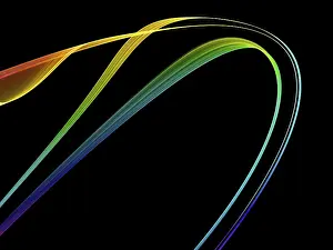 Deserted Landscape Illustration Drucke: A illustration of an abstract motion background