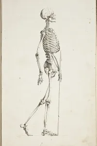 Human Skeleton Illustration Drucke: Illustration of a human skeleton