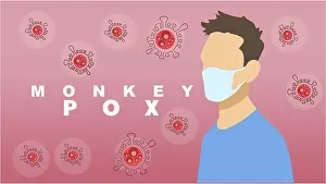 Monkeypox Virus Drucke: Illustration of monkeypox virus
