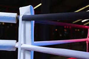 Boxing Ring Concept Drucke: Image of a boxing ring without anyone