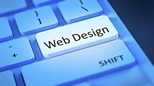 Empty Computer Keyboard Drucke: An image of a computer keyboard with text web design