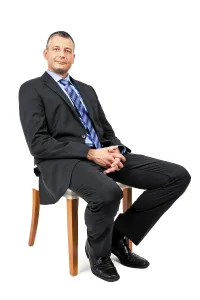 Business Attire Man Drucke: An image of a handsome business man