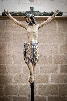 Drucke von Bildnis Jesu gekreuzigt, 14 El Salvador Drucke: Bild des gekreuzigten Jesus, 14. Jahrhundert.