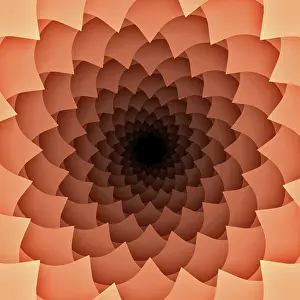 Futuristic Abstract Design Drucke: An image of a nice abstract orange background