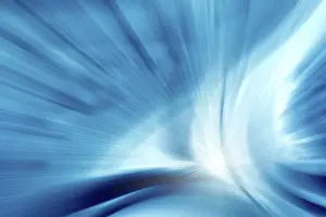 Abstract Blue Background Drucke: An image of a nice abstract zoom blue background