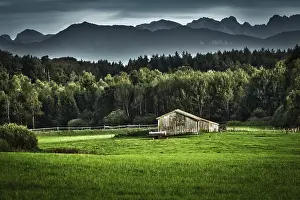 Bavarian Landscape Photography Drucke: An image of a nice bavarian landscape