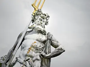 Upper Bavaria Landscape Drucke: An image of a nice Neptune statue
