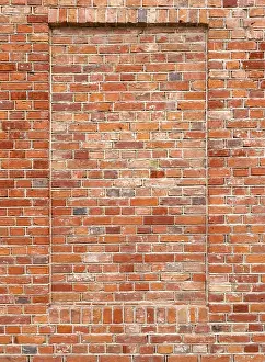 Old Brick Wall Background Drucke: An image of an old brick wall background