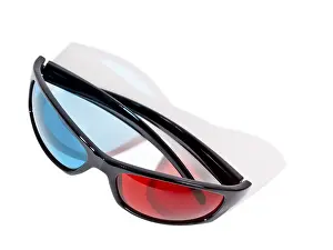 California Studio Shot Drucke: An image of a pair of 3D glasses