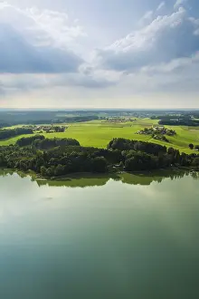 Southern Germany Photography Drucke: An image of a panoramic aerial view Bavaria