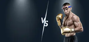 Professional Boxer Drucke: Image of a professional Thai boxer